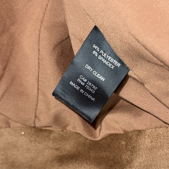 House of Harlow Brown Faux Suede Cropped Jacket Medium - Picture 4 of 5